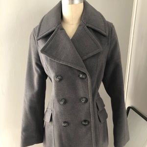 NWOT Gray Peacoat
